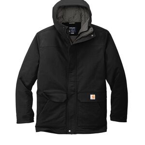 NWT** Carhartt Black Insulated Hooded Coat